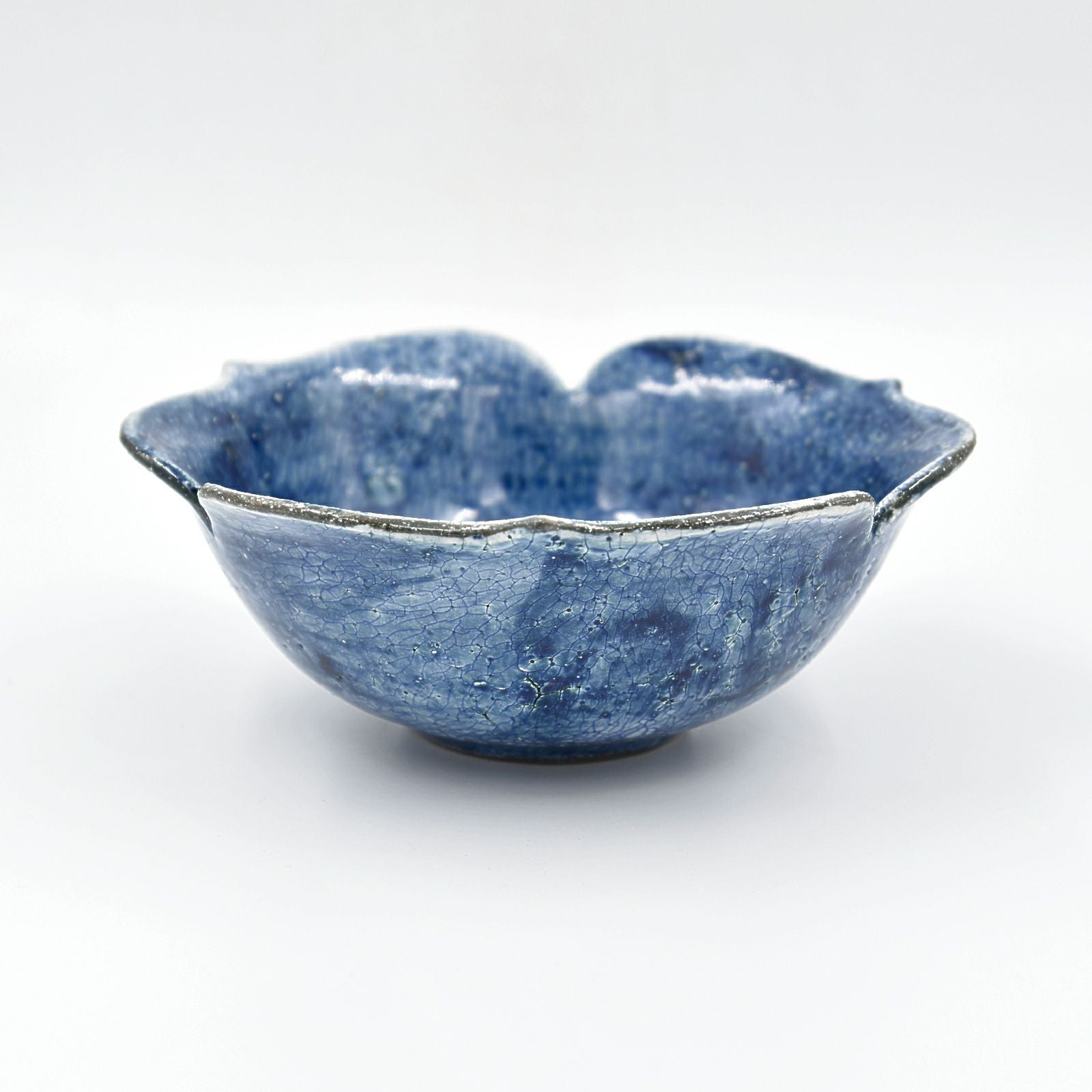 粉引青彩 6寸3弁輪花鉢｜和食器通販｜織部 Online Store【公式】