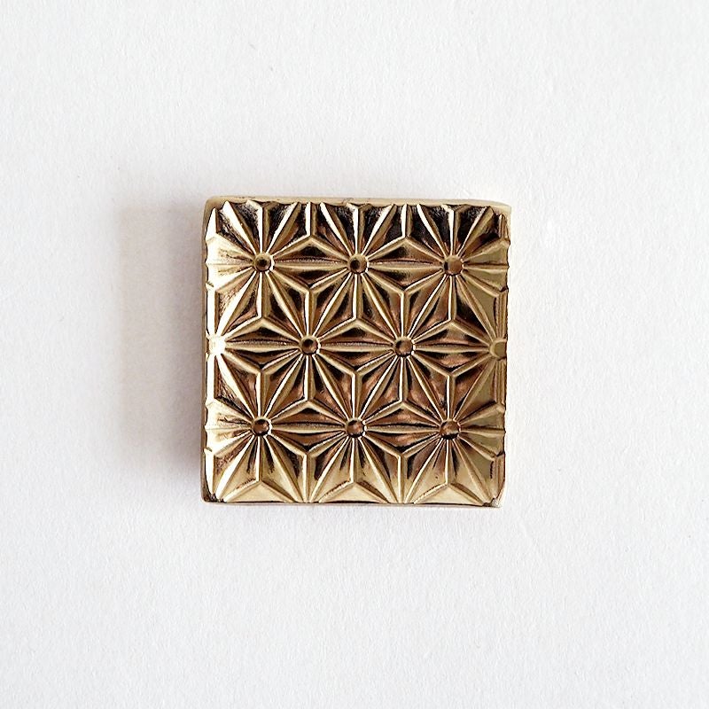 麻の葉スクエア箸置 GD