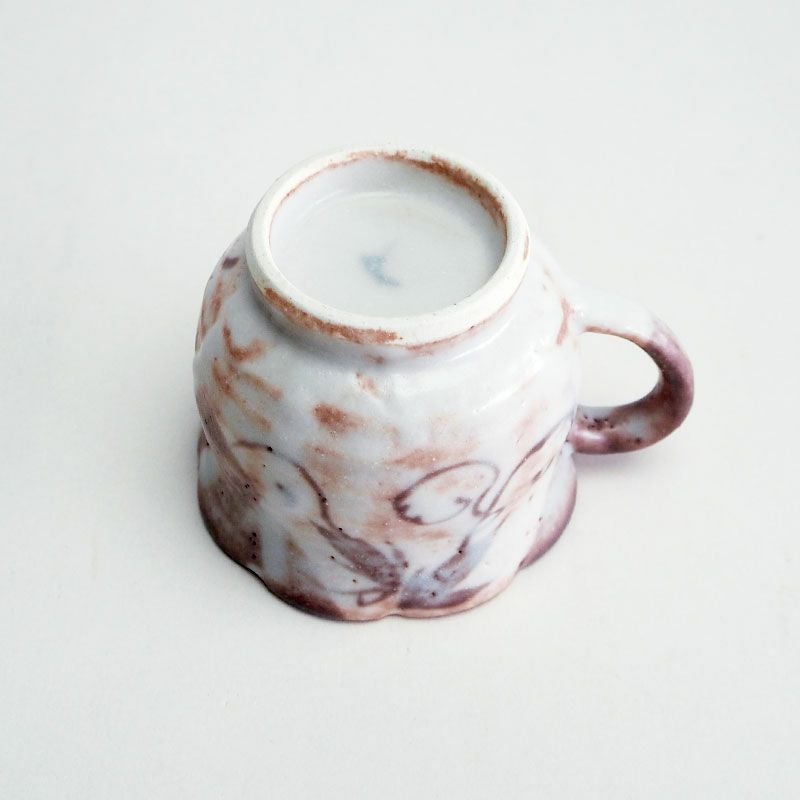輪花珈琲碗皿 志野｜和食器通販｜織部 Online Store【公式】