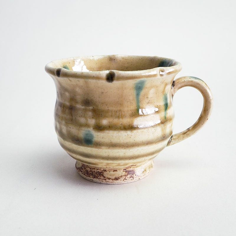 輪花珈琲碗皿 黄瀬戸｜和食器通販｜織部 Online Store【公式】