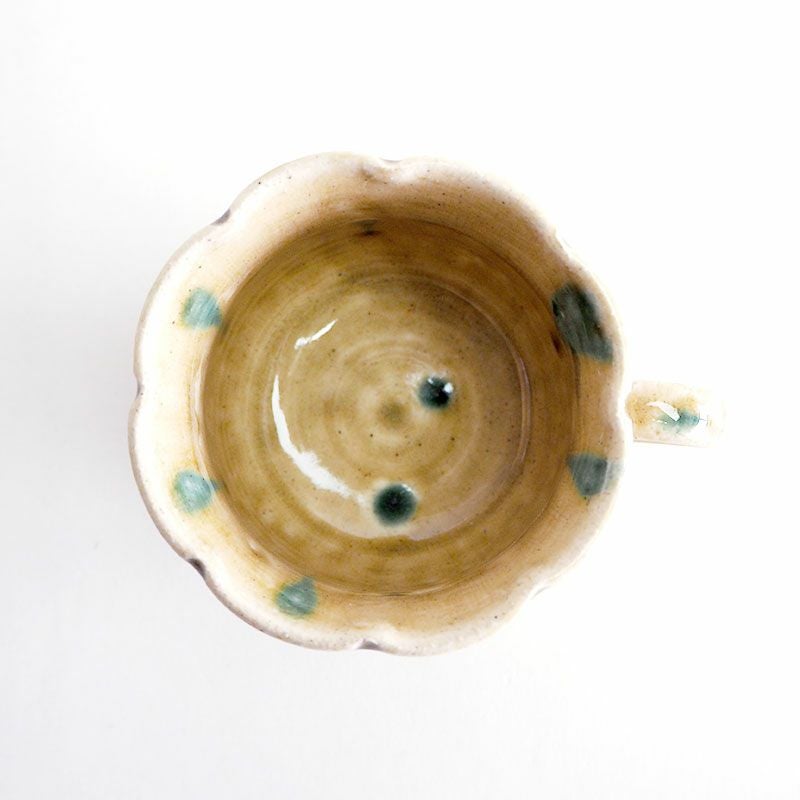輪花珈琲碗皿 黄瀬戸｜和食器通販｜織部 Online Store【公式】
