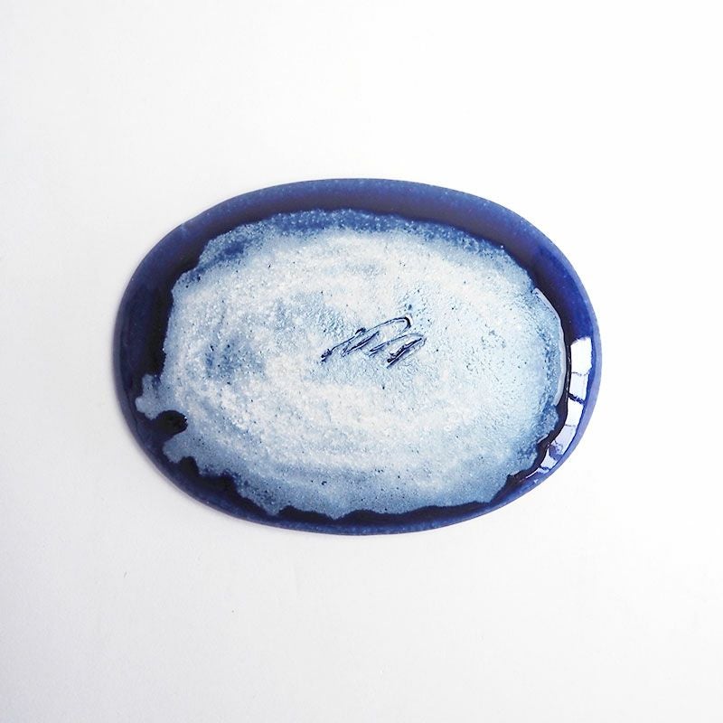 瑠璃 楕円小皿｜和食器通販｜織部 Online Store【公式】