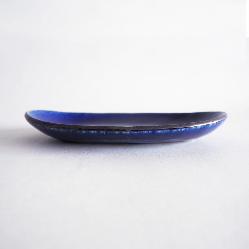 ルリ釉 楕円皿｜和食器通販｜織部 Online Store【公式】
