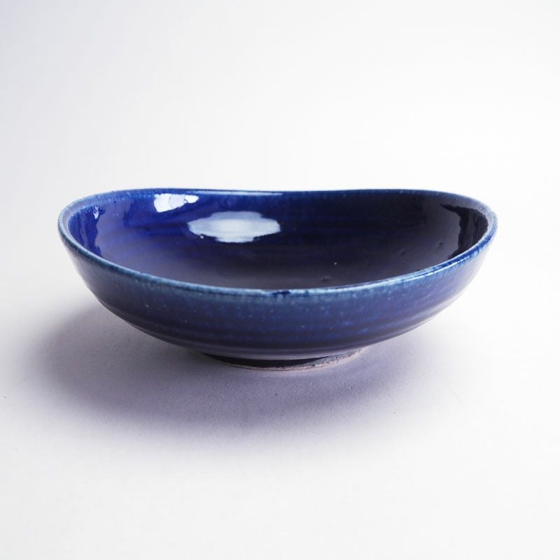 ルリ釉 沓型中鉢｜和食器通販｜織部 Online Store【公式】