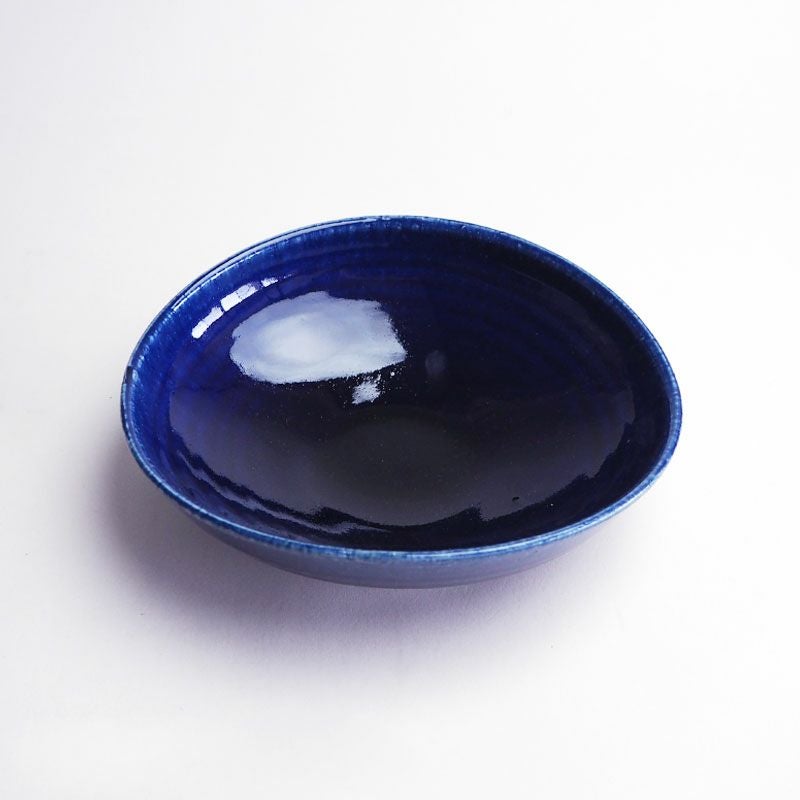 ルリ釉 沓型中鉢｜和食器通販｜織部 Online Store【公式】