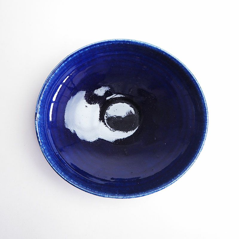 ルリ釉 沓型中鉢｜和食器通販｜織部 Online Store【公式】