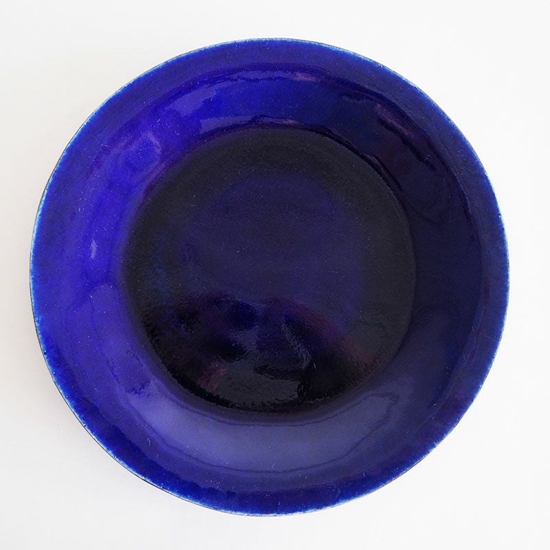 ルリ釉 8寸皿