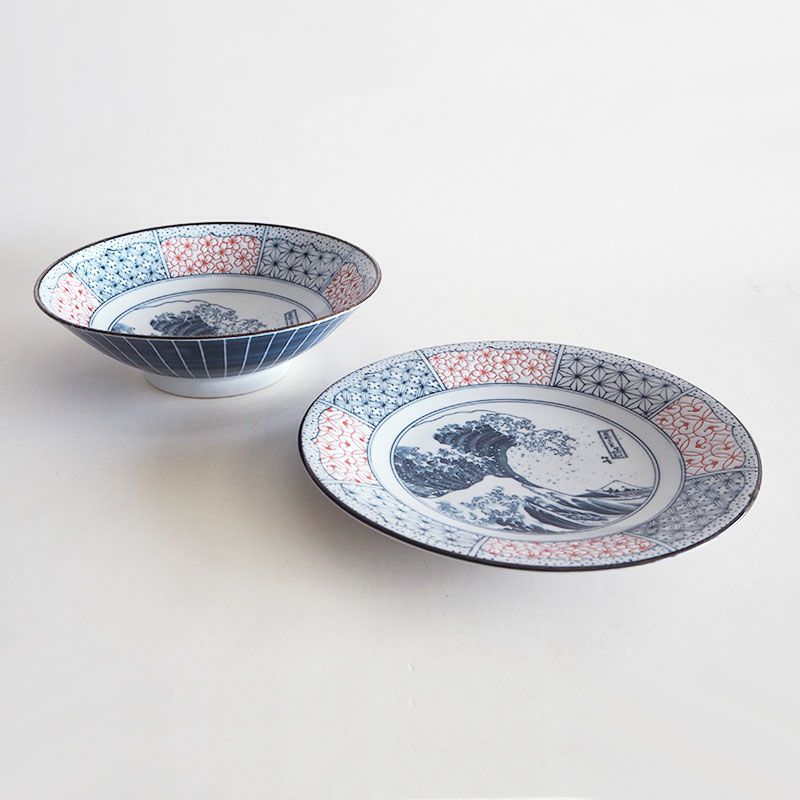 波富士 染付 サラダ麺鉢｜和食器通販｜織部 Online Store【公式】