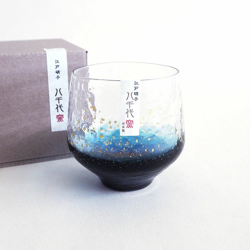 江戸硝子 八千代窯 フリーグラス 碧｜和食器通販｜織部 Online Store