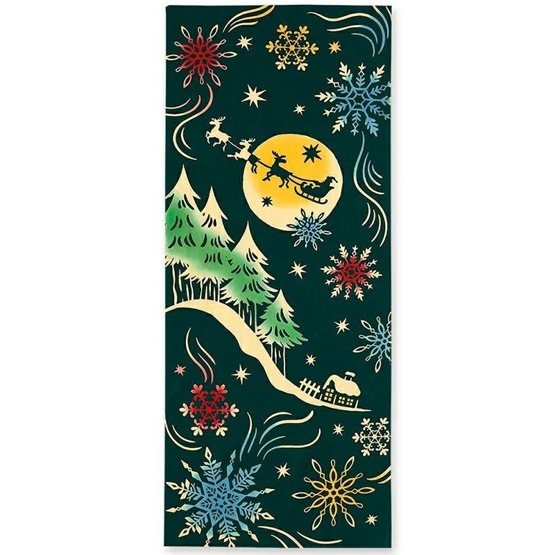 注染手拭い　ムーンライトクリスマス