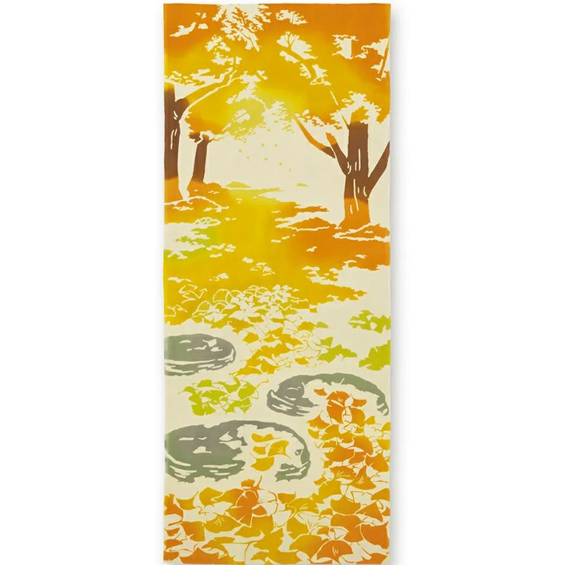 注染手拭い　銀杏の絨毯