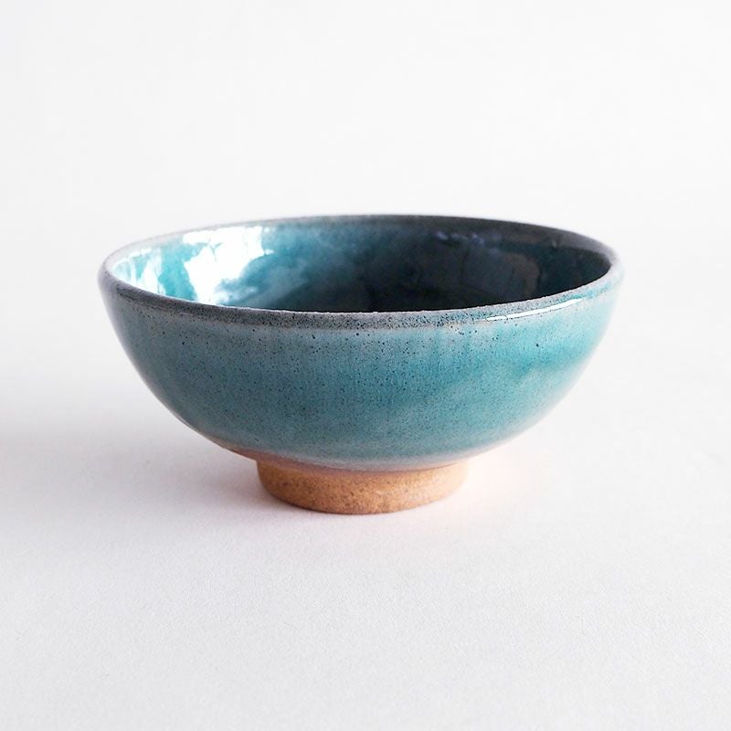 かるがる手造り茶碗 トルコブルー