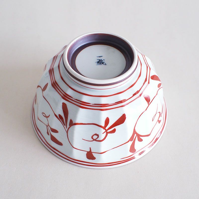 時代山水 蓋丼 赤｜和食器通販｜織部 Online Store【公式】