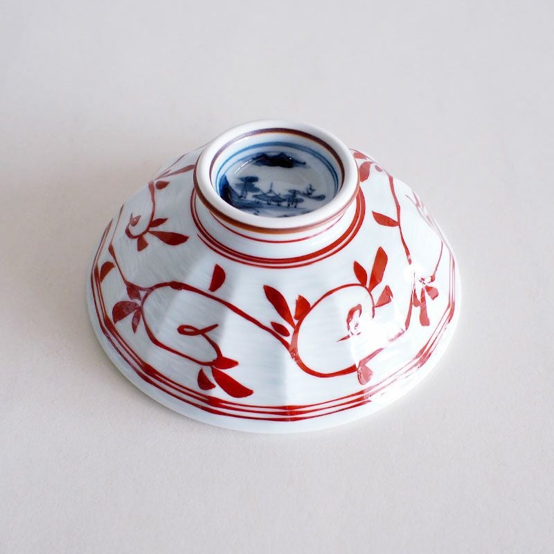 時代山水 蓋丼 赤｜和食器通販｜織部 Online Store【公式】