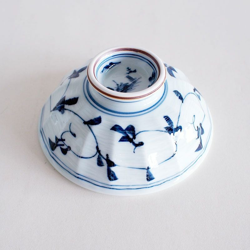 珍品 肥前皿山 三彩作 染付山水画 小蓋丼 蓋付高杯 染付の蓋椀 5客 時代山水 蓋丼 青｜和食器通販｜織部 Online Store【公式】
