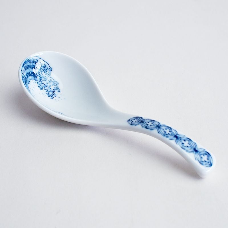 波富士染付 らーめん レンゲ