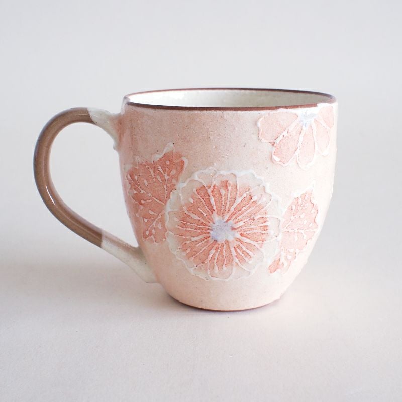 一珍という釉薬を絞り出して絵柄を付ける手法です