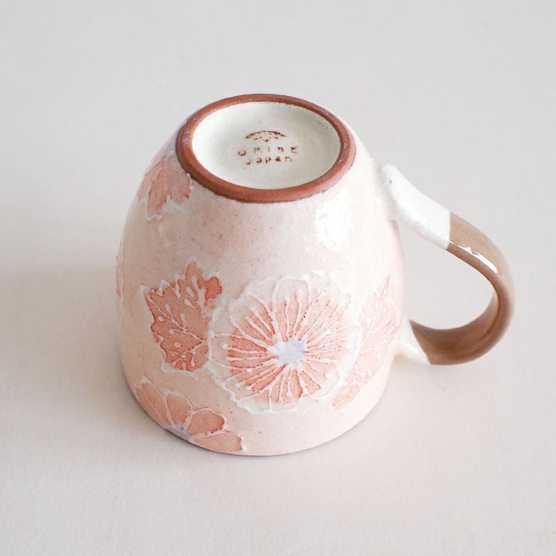 花風マグ ピンク｜和食器通販｜織部 Online Store【公式】
