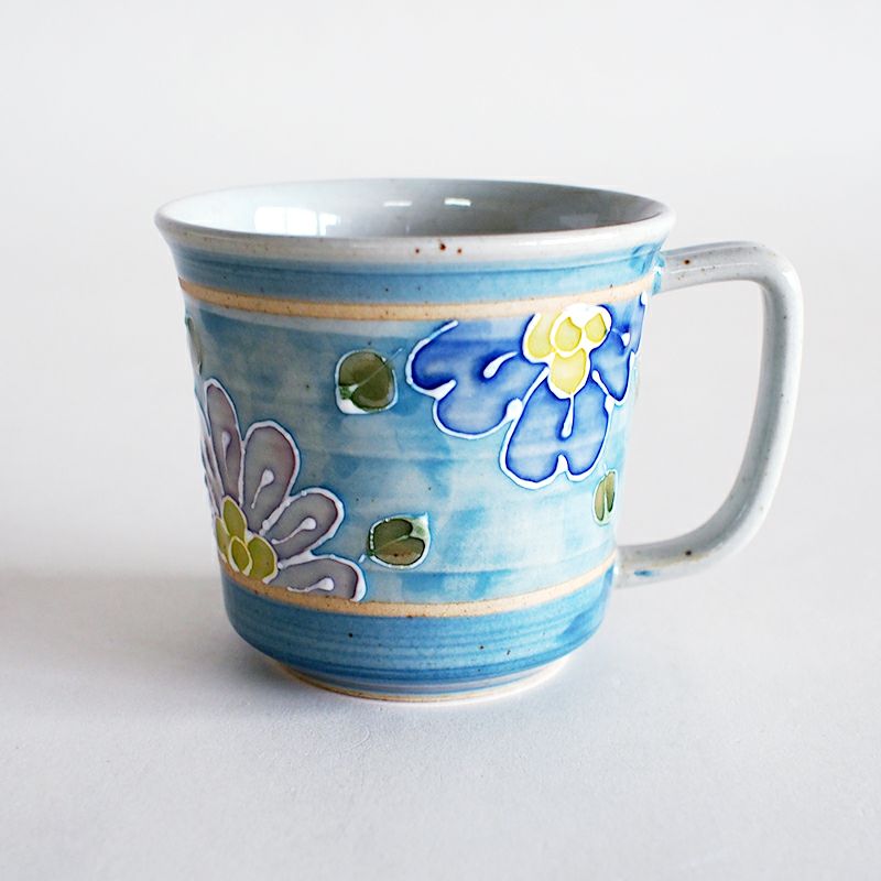 一珍かれん 軽々マグカップ ブルー｜和食器通販｜織部 Online Store