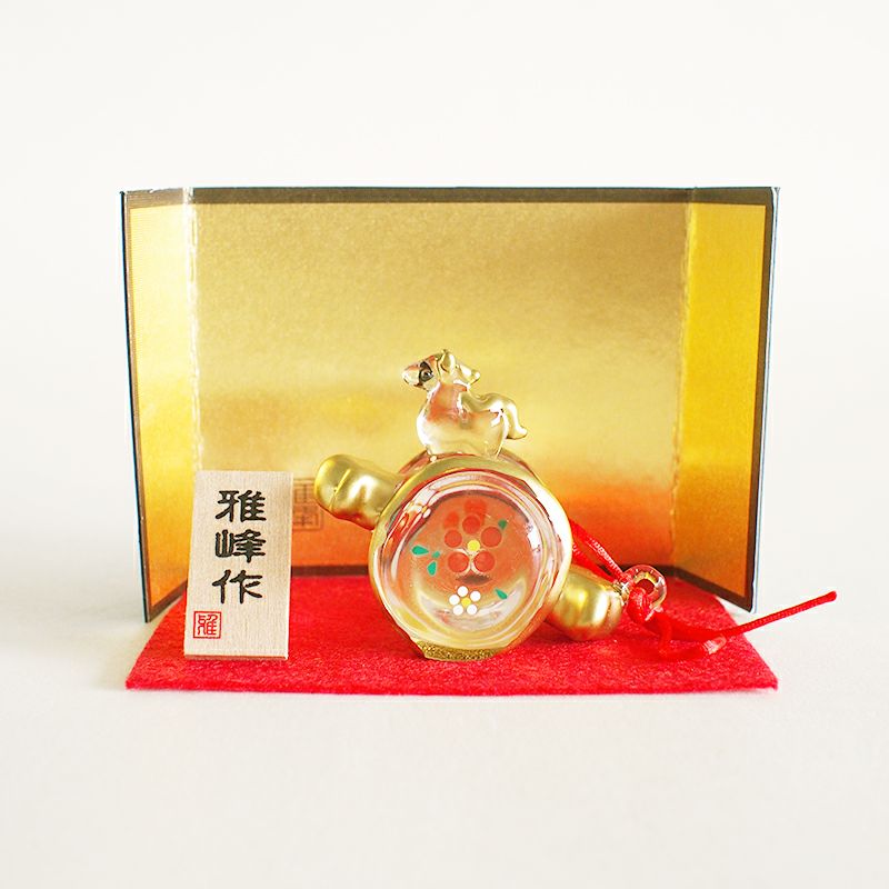 ビードロ錦彩　福午　小槌