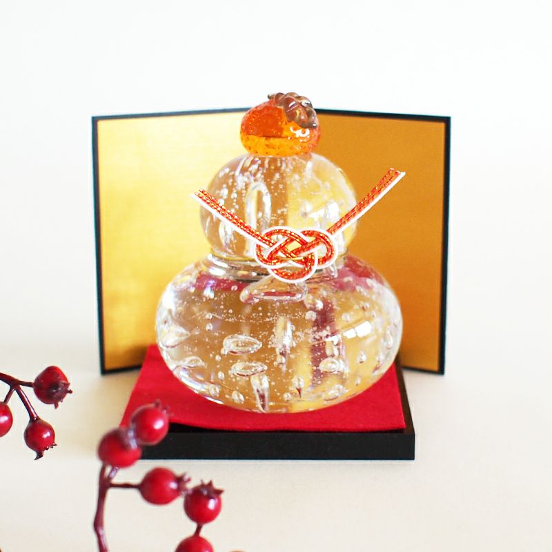 鏡餅(クリア泡）大｜和食器通販｜織部 Online Store【公式】