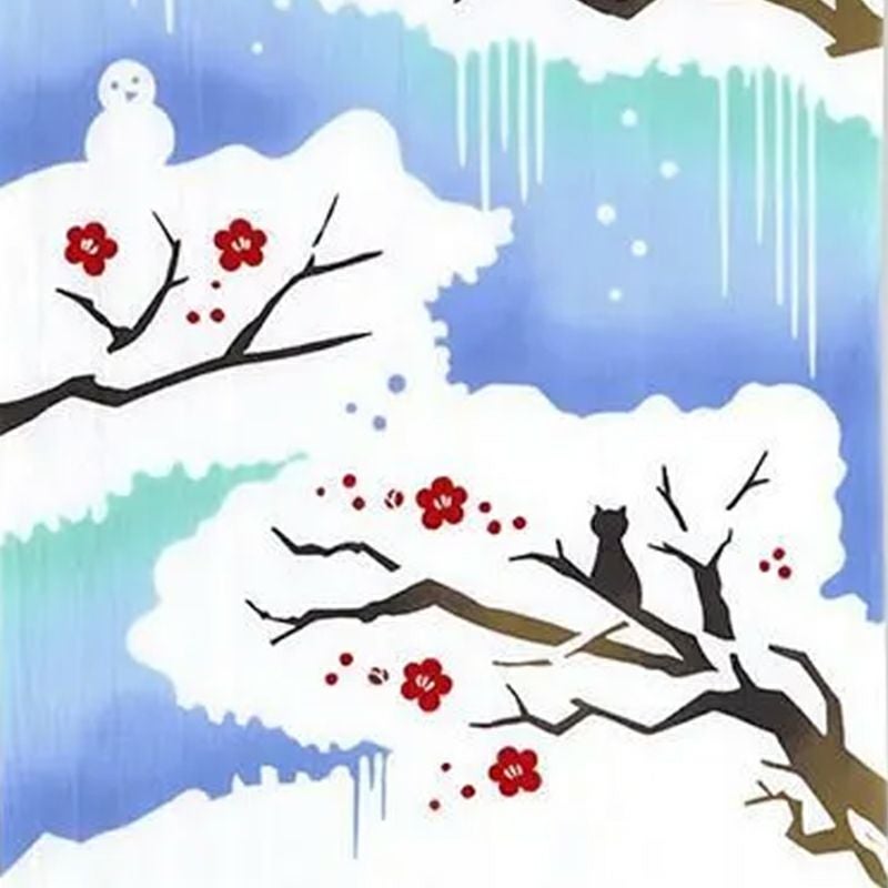 美しくそびえる富士。雪解け水の