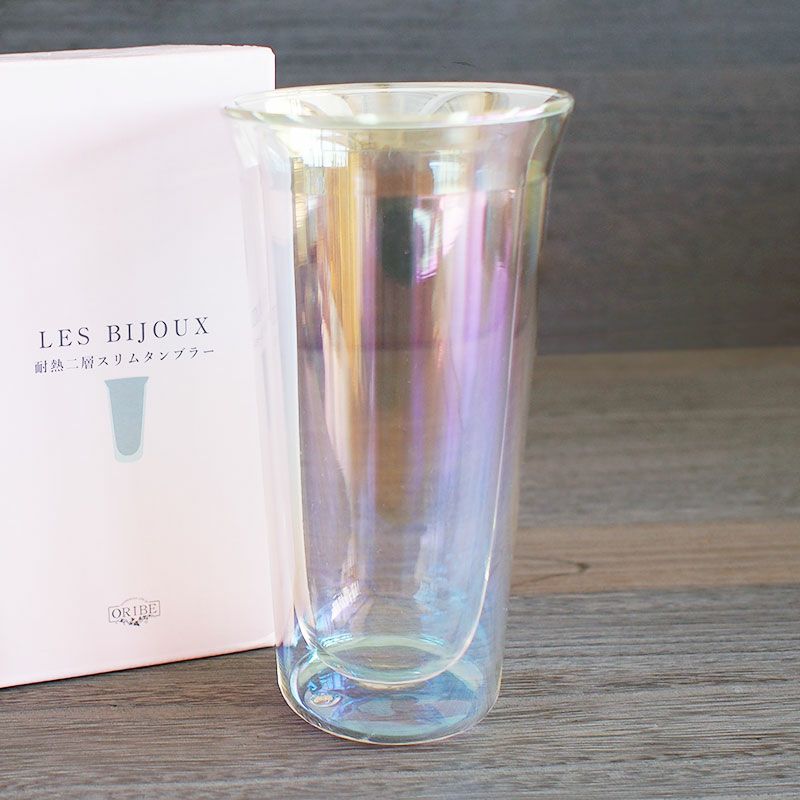 レ・ビジュ 耐熱二層 スリムタンブラーL