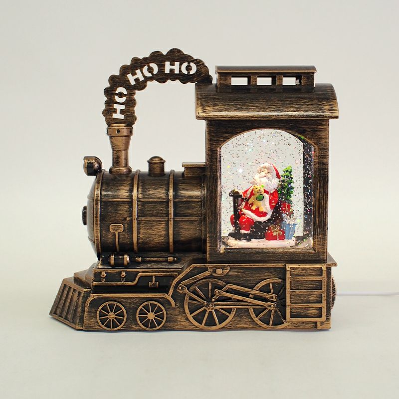 サンタが沢山のプレゼントを積んで汽車に乗ってやってくる！