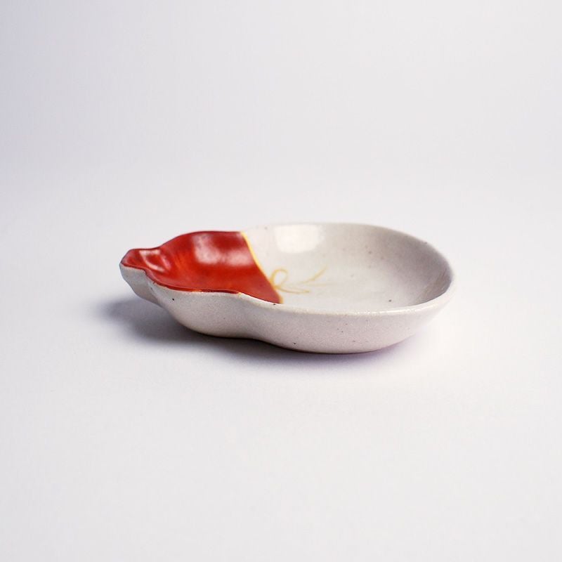 ひょうたん小皿 赤絵｜和食器通販｜織部 Online Store【公式】