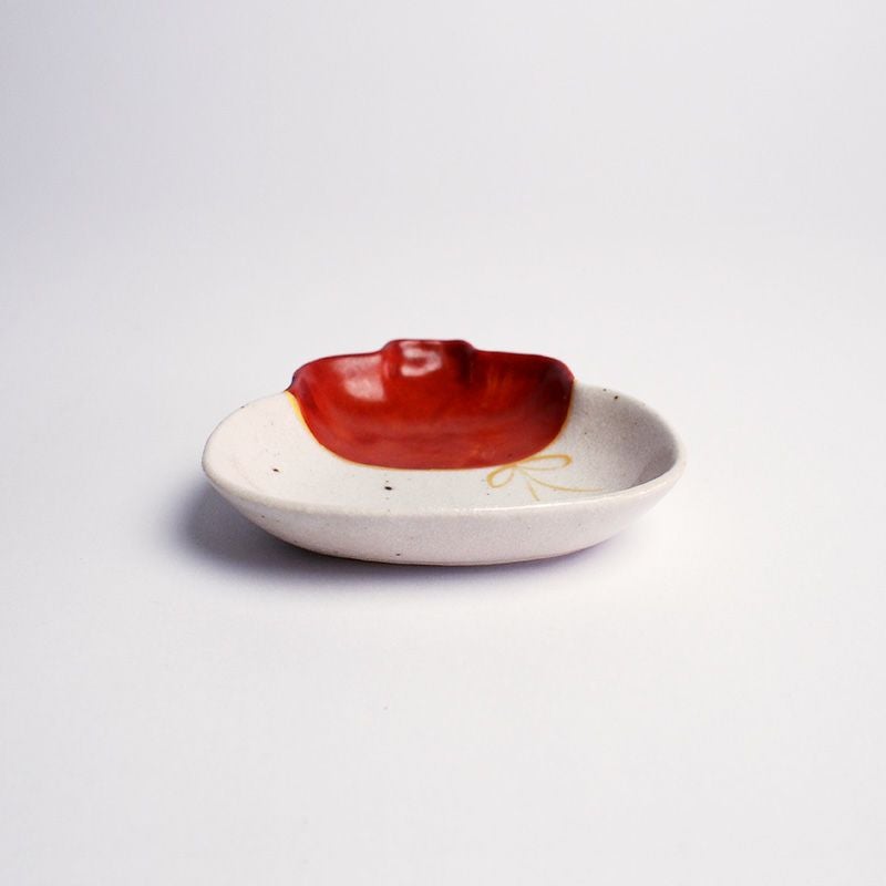 ひょうたん小皿 赤絵｜和食器通販｜織部 Online Store【公式】