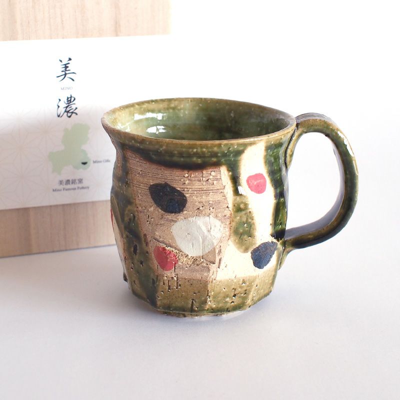 美濃銘窯 織部流しマグ｜和食器通販｜織部 Online Store【公式】