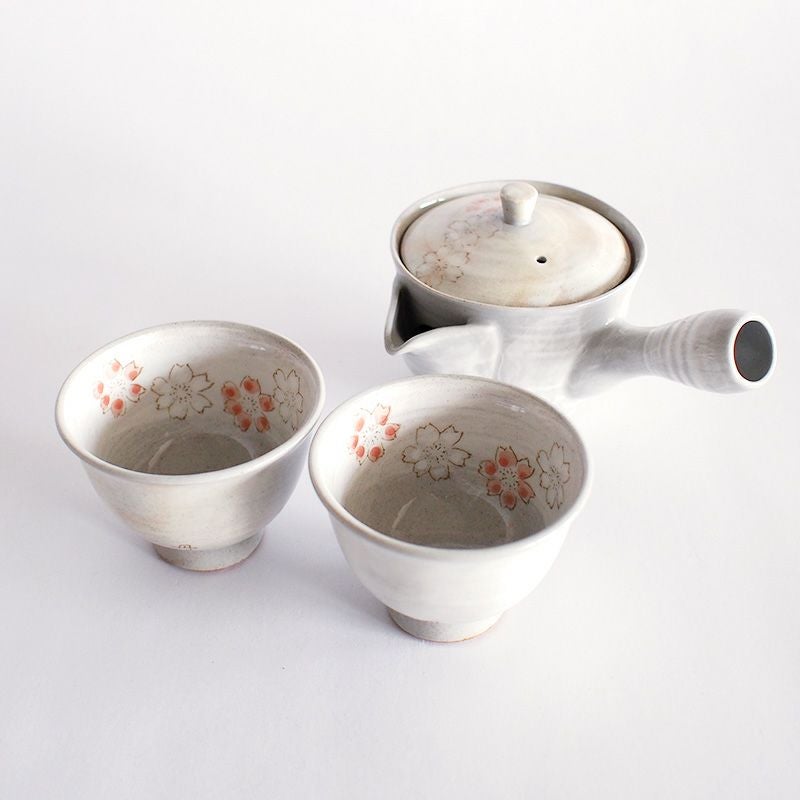 波佐見焼の急須と煎茶のセットです