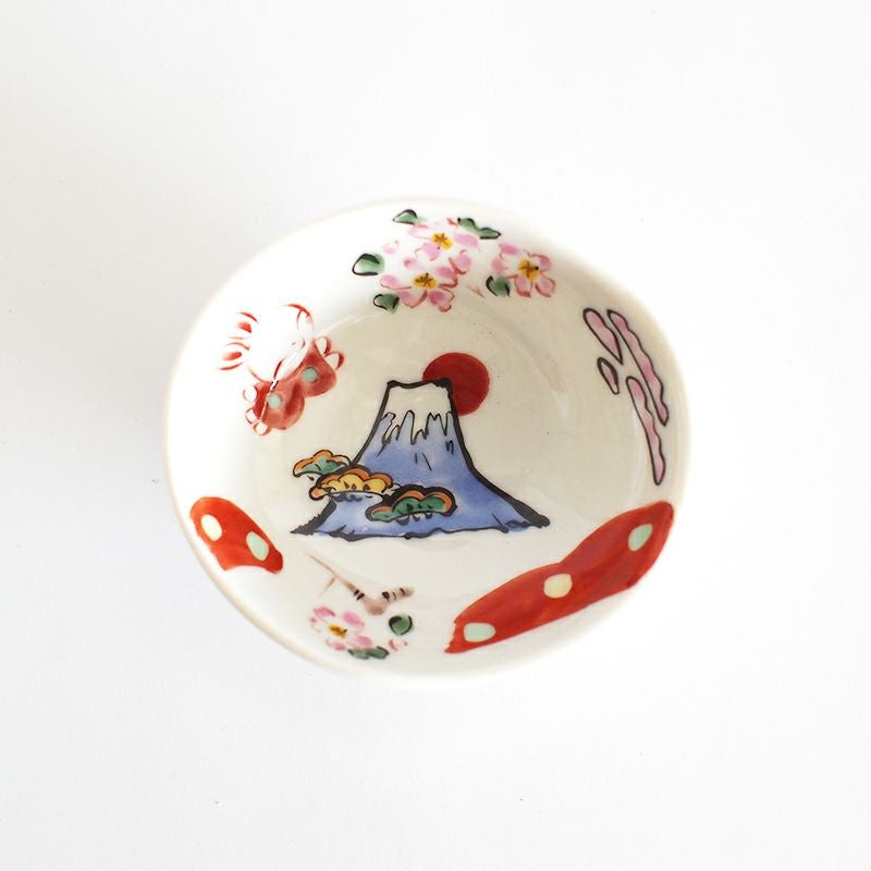 日本百景 青富士 小鉢