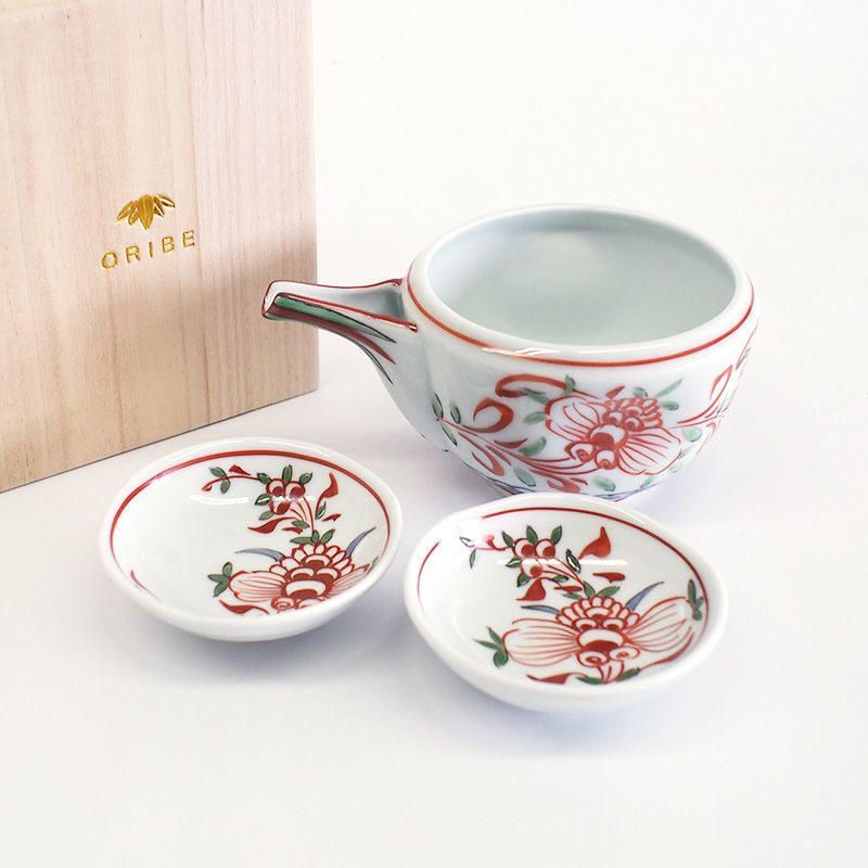 呉須赤絵 片口酒器セット｜和食器通販｜織部 Online Store【公式】