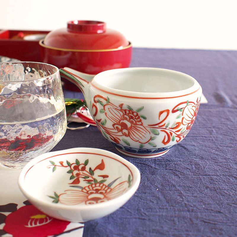 呉須赤絵 片口酒器セット｜和食器通販｜織部 Online Store【公式】