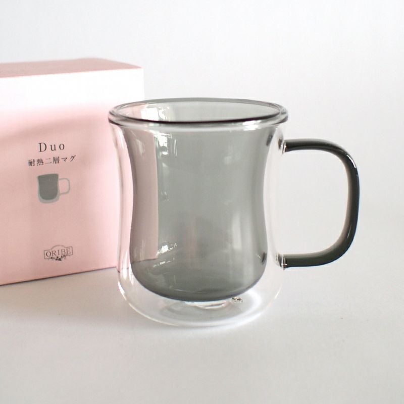 DUO 耐熱二層マグ グレー