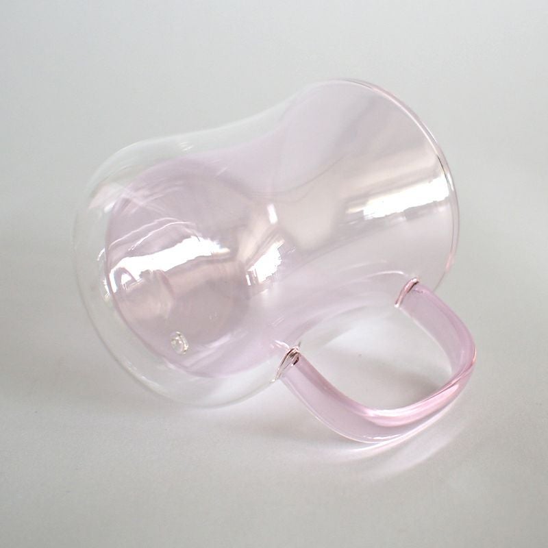 ハンドルはピンクです