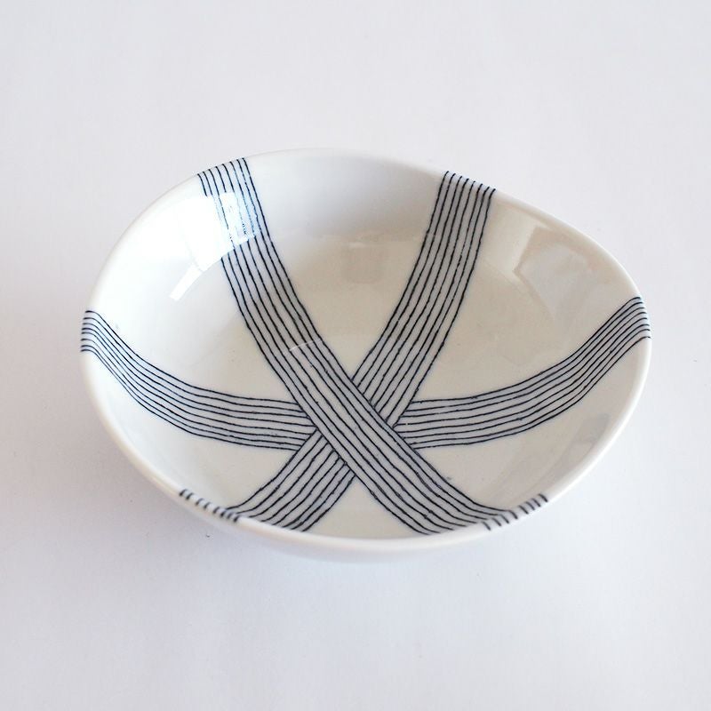 糸つむぎ三角鉢 大 綾