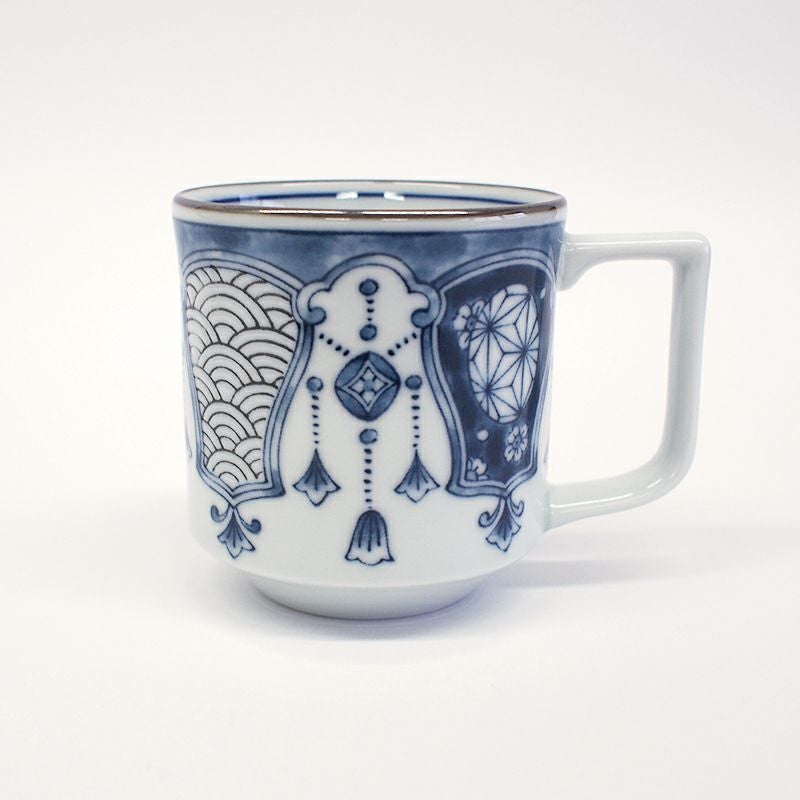 瓔珞紋染付 マグカップ｜和食器通販｜織部 Online Store【公式】