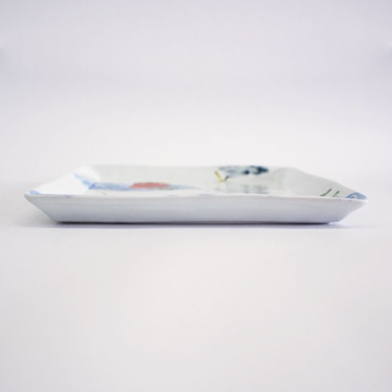 RAKU鬼絵 正角皿（大） 水遊び｜和食器通販｜織部 Online Store【公式】