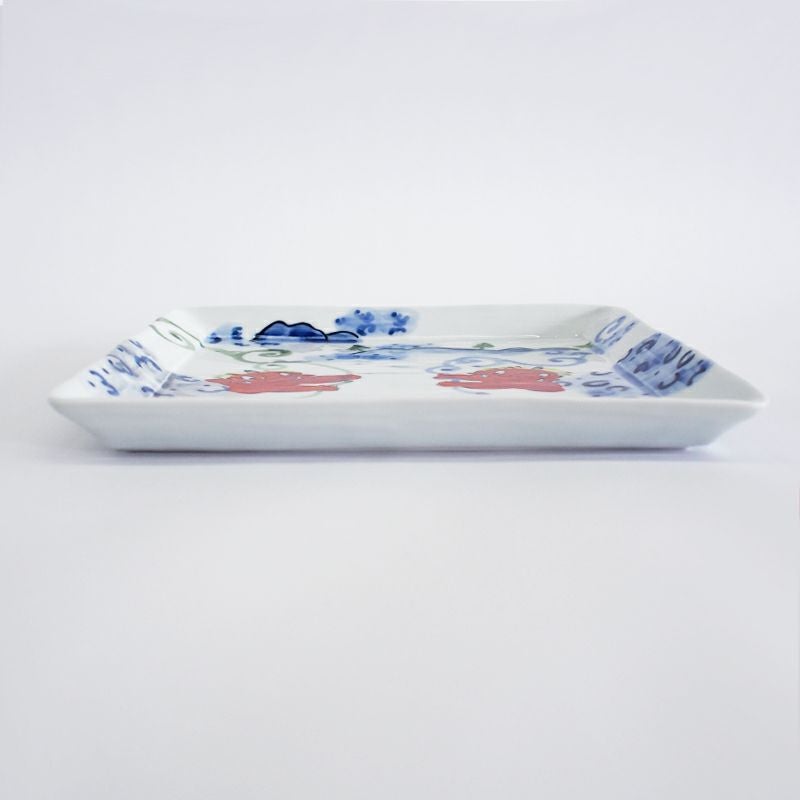 RAKU鬼絵 正角皿（大） ツタ｜和食器通販｜織部 Online Store【公式】