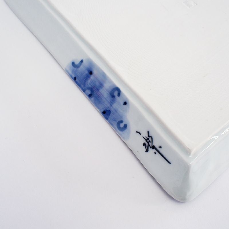 RAKU鬼絵 正角皿（大） ツタ｜和食器通販｜織部 Online Store【公式】