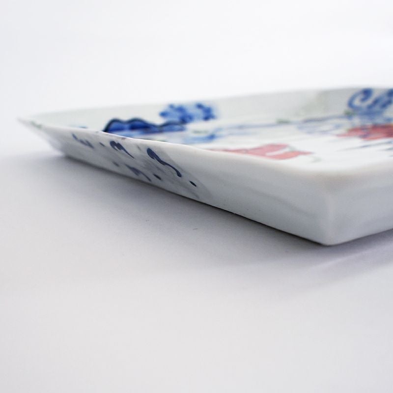 RAKU鬼絵 正角皿（大） ツタ｜和食器通販｜織部 Online Store【公式】