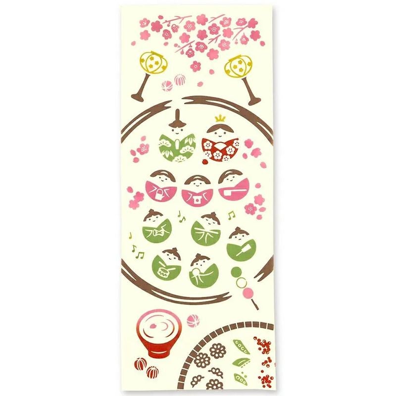 注染手拭い おいしいひな祭り