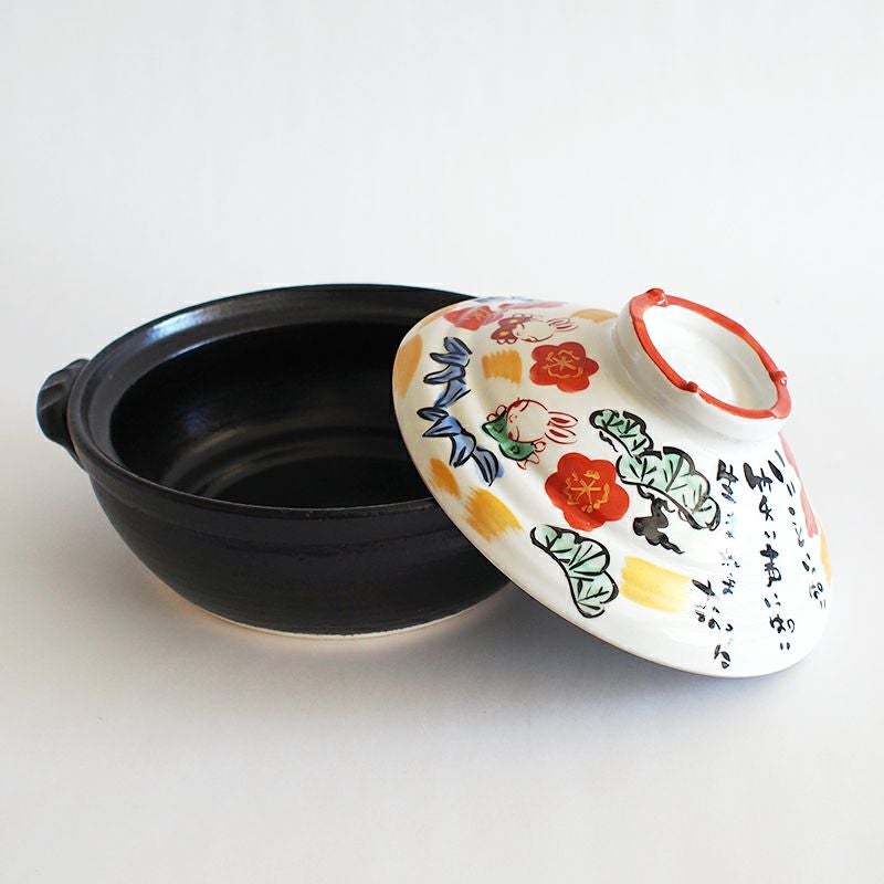 松竹梅うさぎIH対応土鍋 8号｜和食器通販｜織部 Online Store【公式】