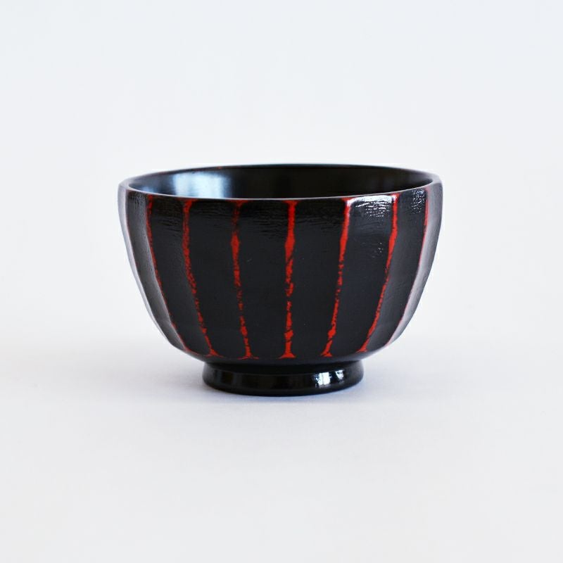 削ぎ彫り汁椀 根来｜和食器通販｜織部 Online Store【公式】