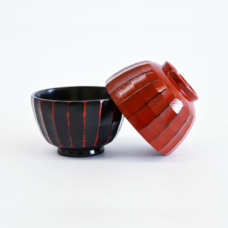 削ぎ彫り汁椀 根来もございます