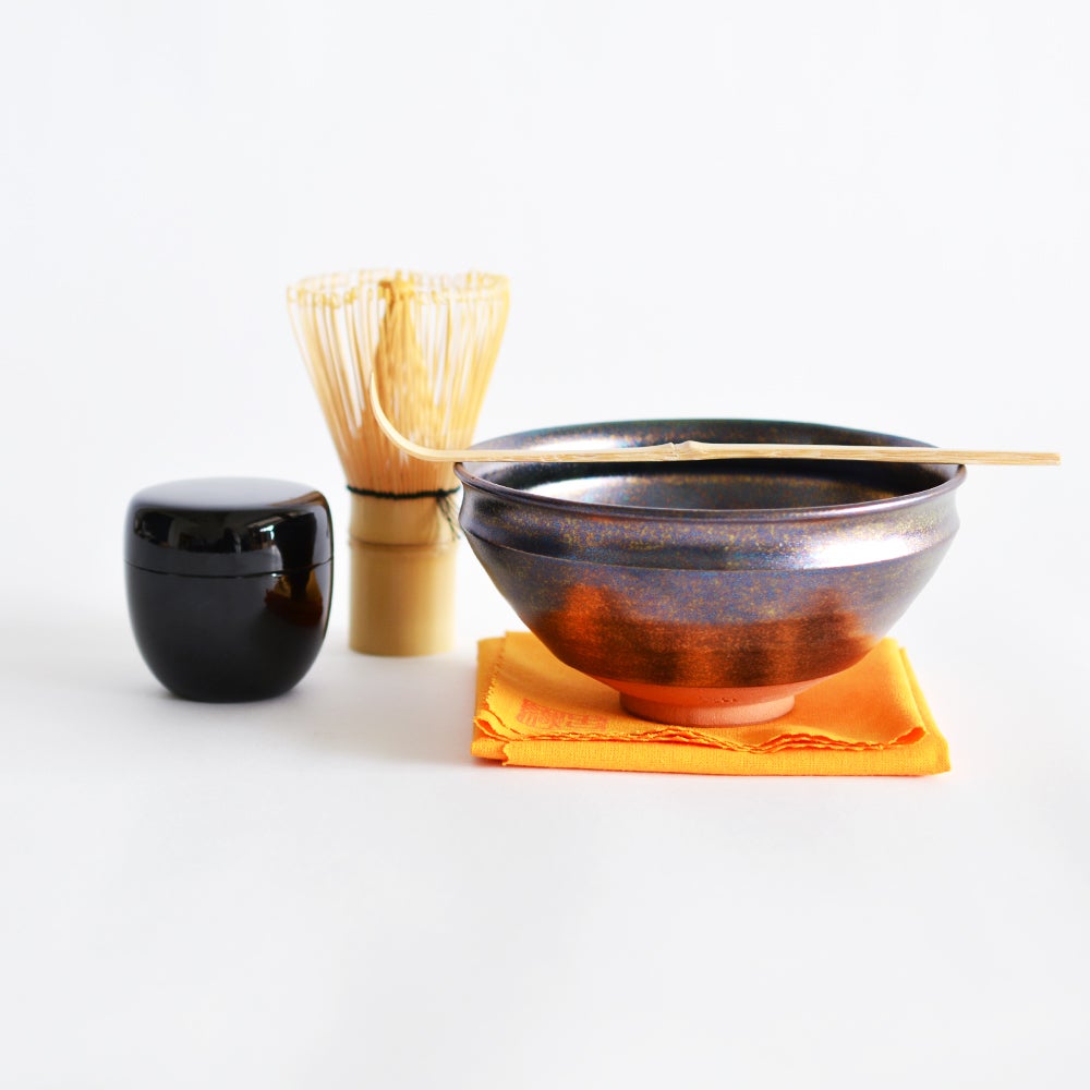 お抹茶セット 虹彩黒碗｜和食器通販｜織部 Online Store【公式】