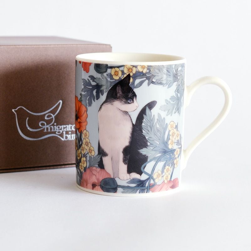 Cat Poppia アンティークプレート 白猫｜和食器通販｜織部 Online