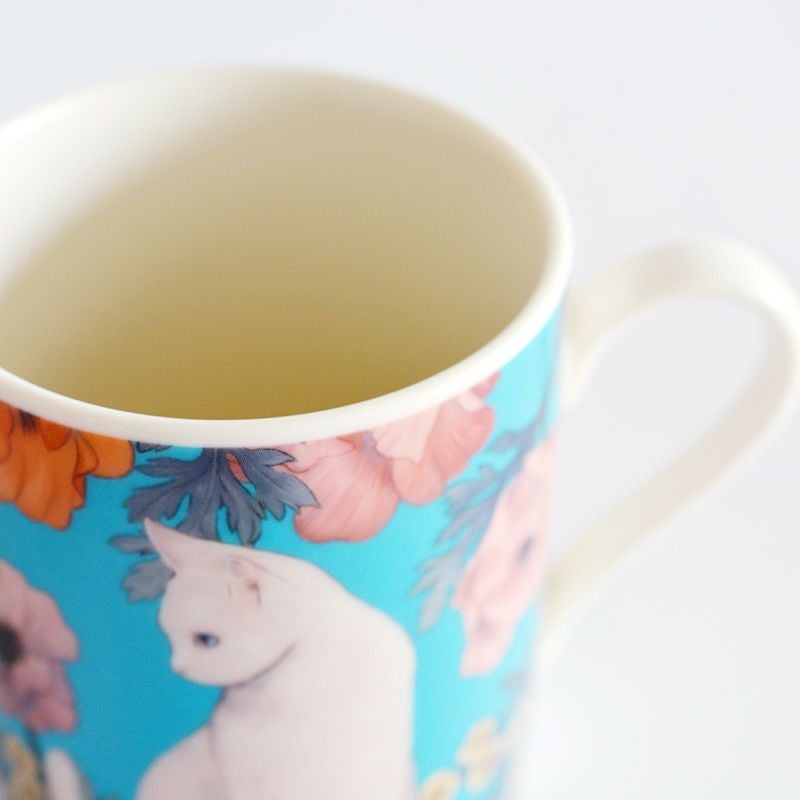 Cat Poppia アンティークマグ 白猫｜和食器通販｜織部 Online Store